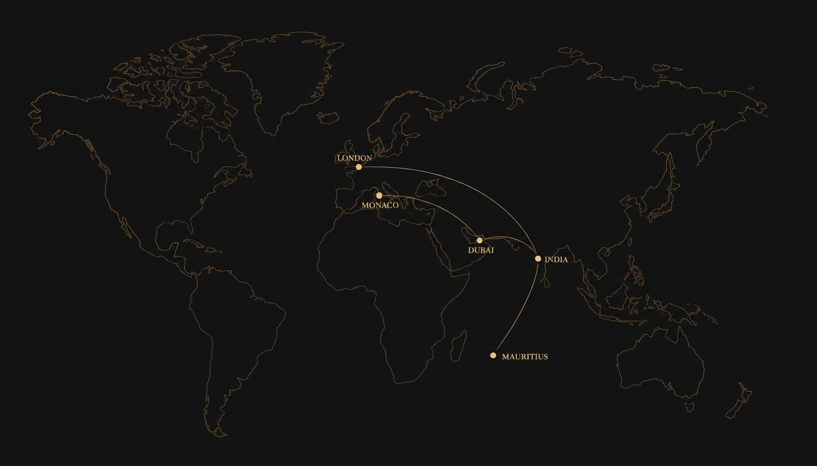 Global network map